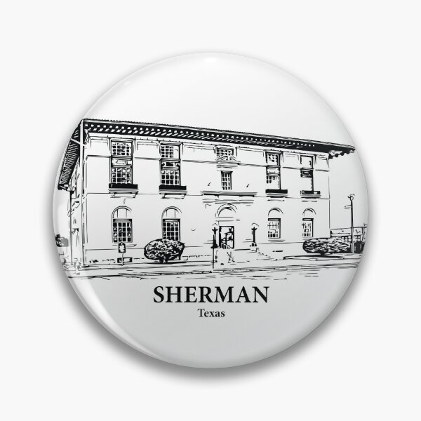 Artikelvorschau, Sherman - Texas entworfen und verkauft von Lakeric Cityscapes.