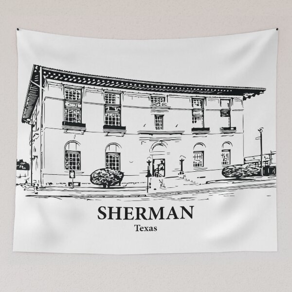 Item preview, Sherman - Texas designed and sold by Lakeric Cityscapes.