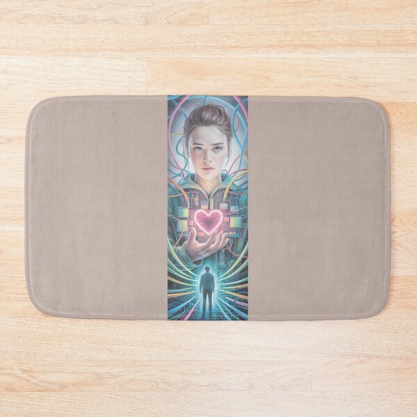 Item preview, Neon Heart Cyberpunk Portrait By Merch, Limited Edition designed and sold by BRCYNTHIASHOP.