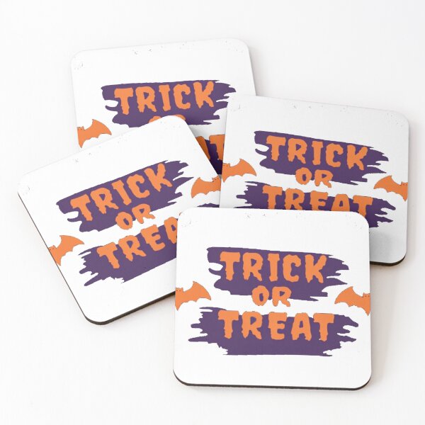 Item preview, Bold Trick or Treat Halloween Typography with Bats designed and sold by RuweisVibes.