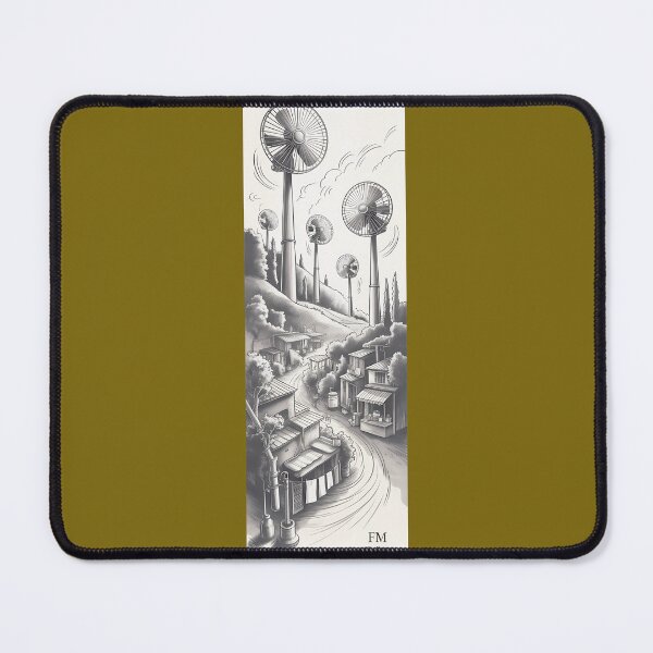 Item preview, Giant Fans Powering A Quaint Village Png By Merch, Limited Edition designed and sold by BRCYNTHIASHOP.