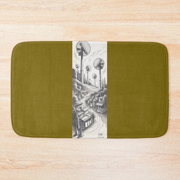 Item preview, Giant Fans Powering A Quaint Village Png By Merch, Limited Edition designed and sold by BRCYNTHIASHOP.