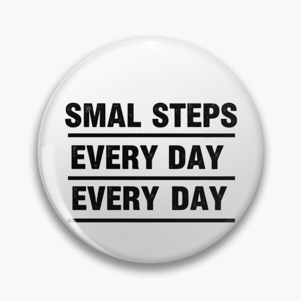 Item preview, Small Steps Every Day Stacked Motivational T-Shirt designed and sold by MofazStyle.