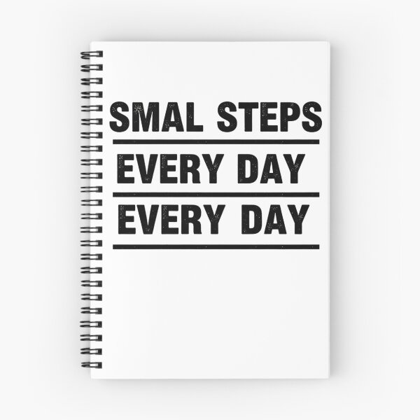 Item preview, Small Steps Every Day Stacked Motivational T-Shirt designed and sold by MofazStyle.