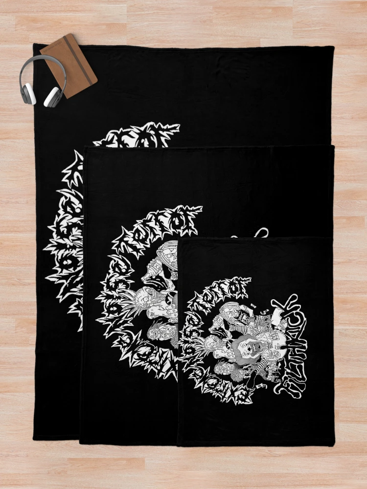 Thumbnail 5 of 6, Throw Blanket, Extreme Noise Terror Band designed and sold by BrodieBouges.