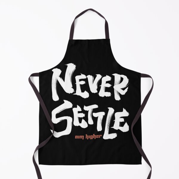 Item preview, Never settle aim higher Japanese style calligraphy art designed and sold by Necokite.