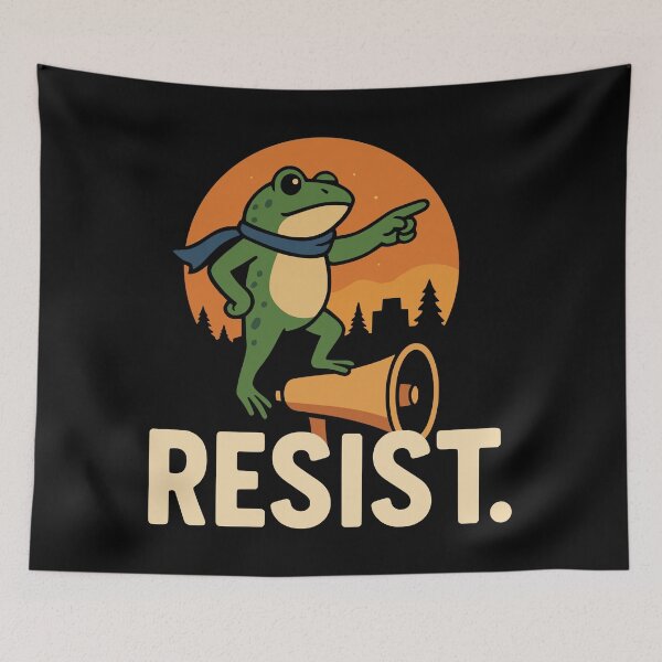 Item preview, The Portland Activist Frog: Resist designed and sold by Lunarhue.