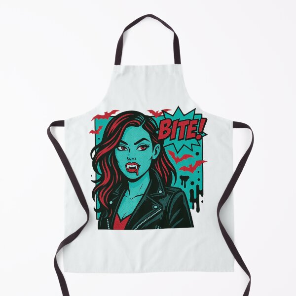 Aperçu de l'œuvre Bite! | Pop Art Vampire Girl créée et vendue par Bratak.