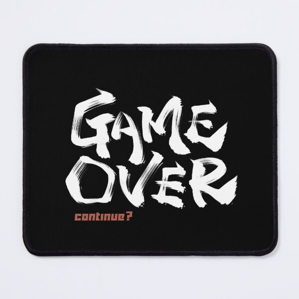 Item preview, Game over continue ?Japanese style calligraphy art designed and sold by Necokite.