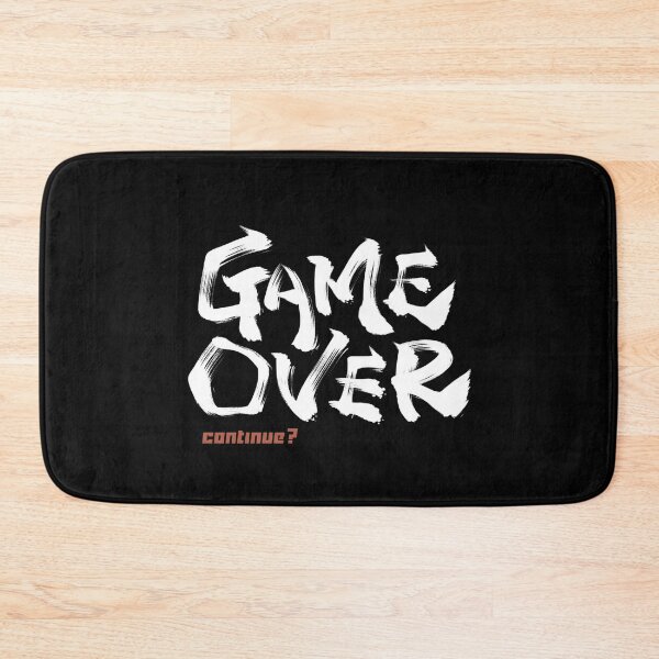Item preview, Game over continue ?Japanese style calligraphy art designed and sold by Necokite.