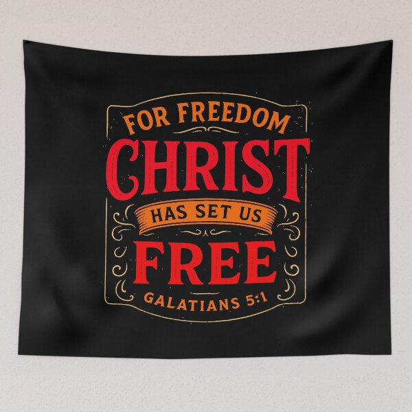Item preview, Galatians 5:1 For Freedom Christ Has Set Us Free designed and sold by plushism.