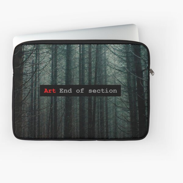 Art End of Section. Forest Funda para portátil