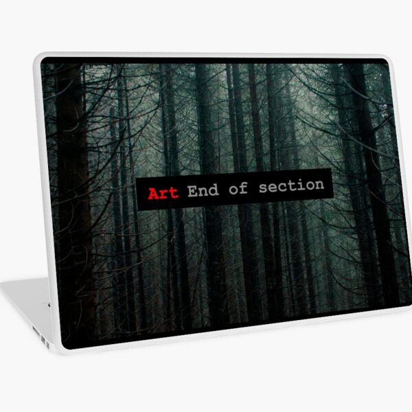 Art End of Section. Forest Vinilo para portátil