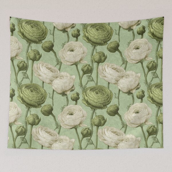 Item preview, Classic Ornamental Ranunculus Texture For Birthday Surprise designed and sold by RoyalStarsPatts.