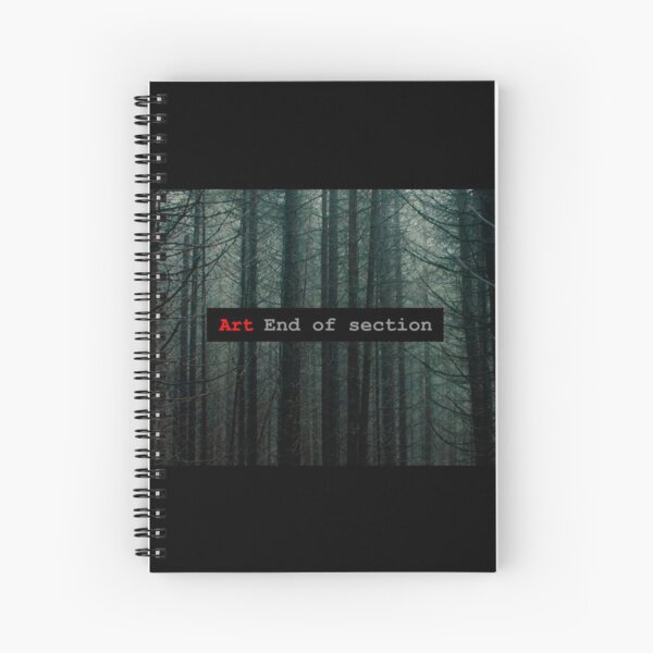 Art End of Section. Forest Cuaderno de espiral
