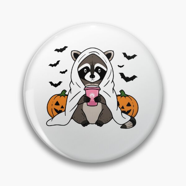 Item preview,  Racoon Halloween, Ghost Racoon, Pumpkin Coffee, Womens Halloween Gift, Animal Lovers Halloween  designed and sold by DesignDenDo ⭐⭐⭐⭐⭐.
