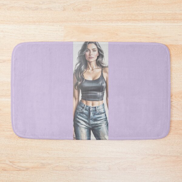 Item preview, Stylish Woman In Denim & Black Top Art By Merch, Limited Edition designed and sold by MichaelbmOver.
