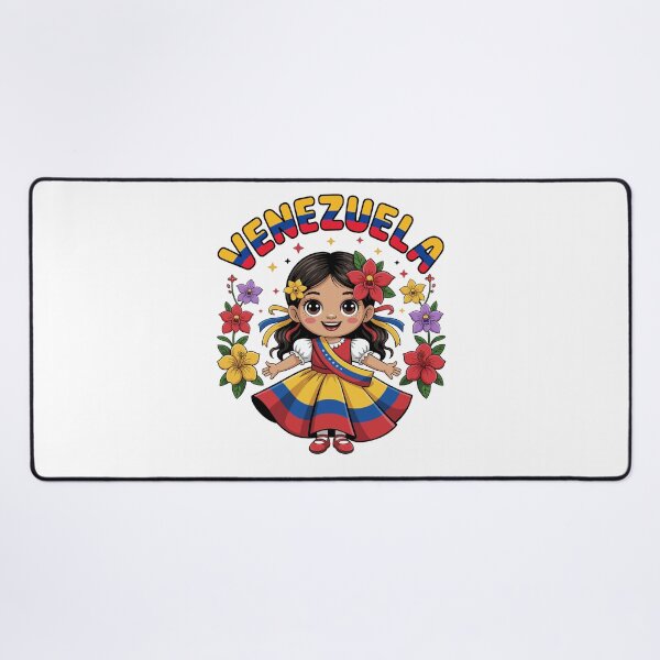 Item preview, Cute Venezuela Girl Traditional Dress Colorful Art Kids designed and sold by NUMAcreations.