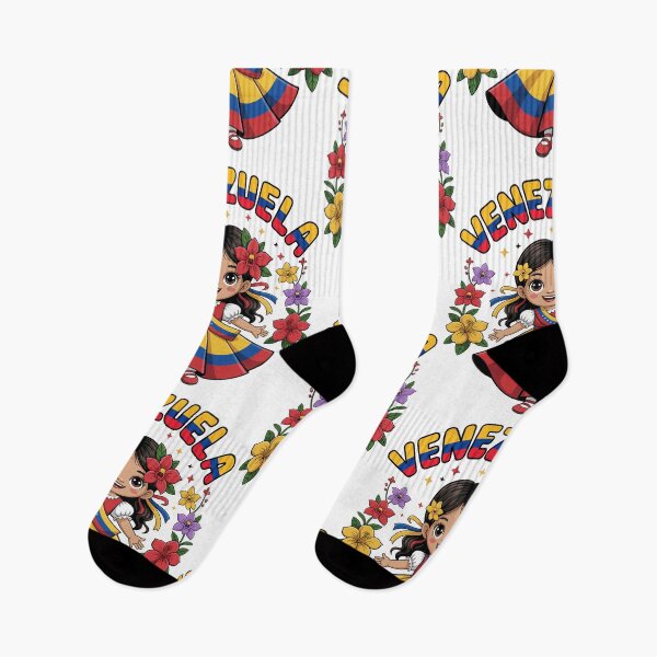 Item preview, Cute Venezuela Girl Traditional Dress Colorful Art Kids designed and sold by NUMAcreations.