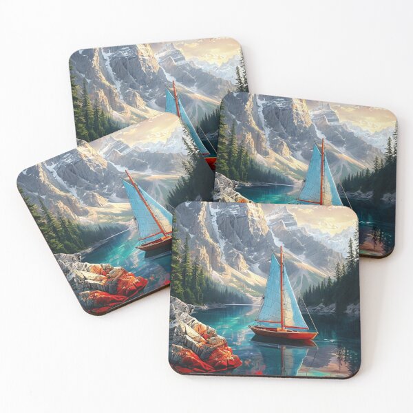 Item preview, Sunlit Peaks and Silent Sails   designed and sold by Jlbcartgallery.