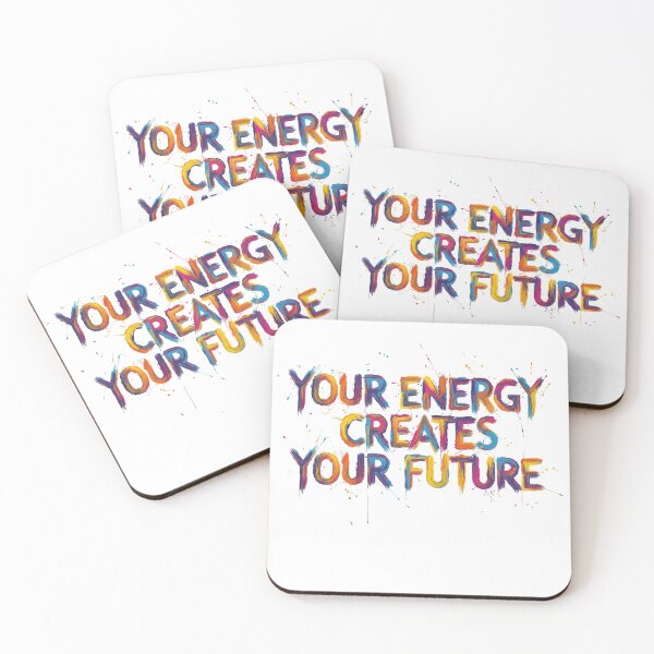Item preview, Your Energy Creates Your Future Brush Typography T-Shirt designed and sold by MofazStyle.
