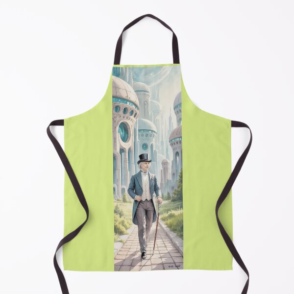 Item preview, Steampunk Gent Futuristic City Walk By Merch, Limited Edition designed and sold by MichaelbmOver.