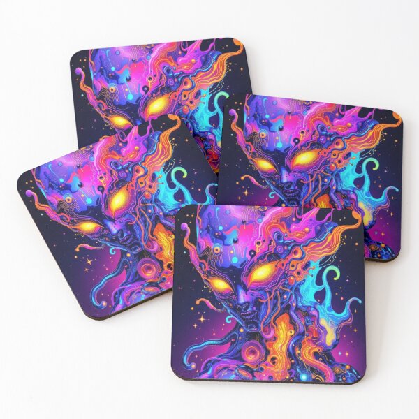Item preview, Cosmic Cases Bionic Space Neon Nebula AI designed and sold by WHITE FLAME PRINTS.
