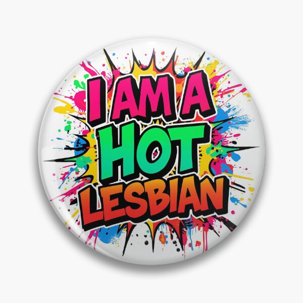 Item preview, I AM A HOT LESBIAN - Rainbow Pride Graffiti Style designed and sold by EchoPrint Co..