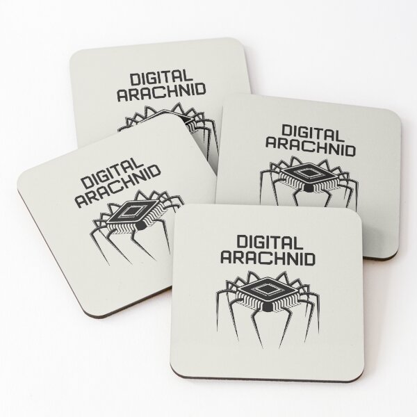 Item preview, High-Tech Arachnid – A Minimalist Fusion of Nature and Code designed and sold by SplashTastic.