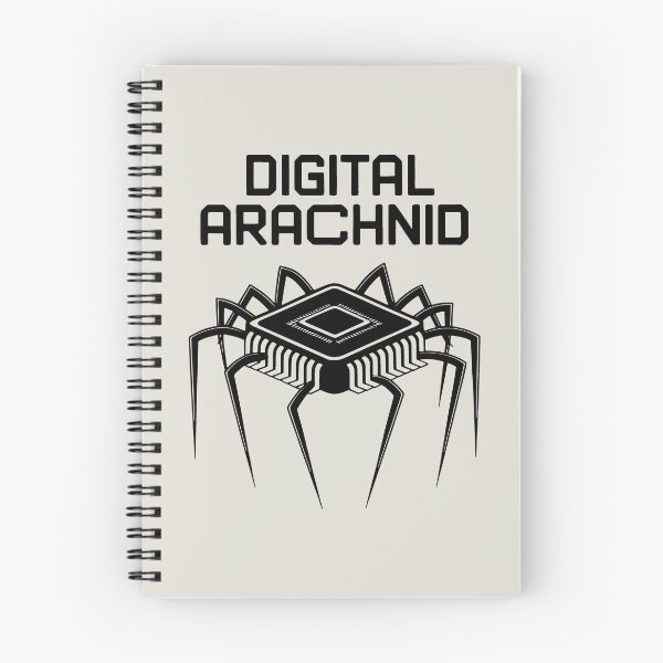 Item preview, High-Tech Arachnid – A Minimalist Fusion of Nature and Code designed and sold by SplashTastic.