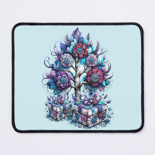 Item preview, Christmas tree with gifts, fantasy art designed and sold by LoneAngel.