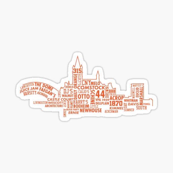 Syracuse University Skyline Sticker
