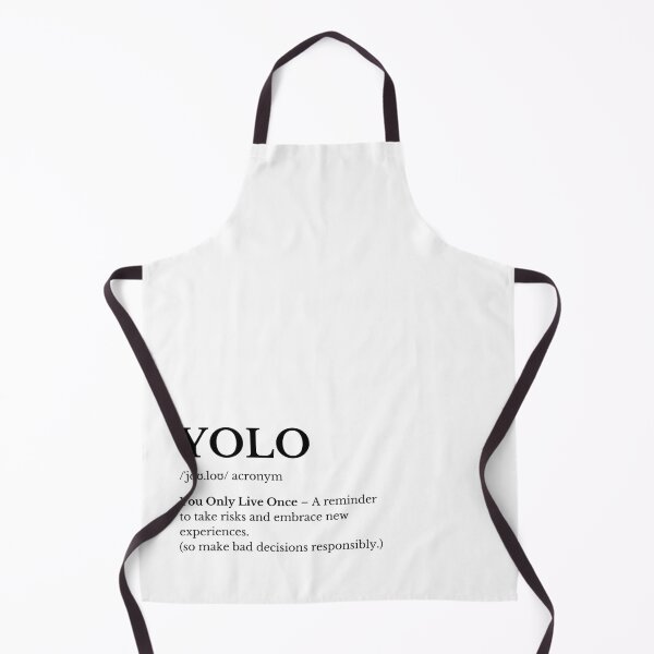 Item preview, YOLO Meaning Typography – Bold Minimalist Design designed and sold by HasHs.