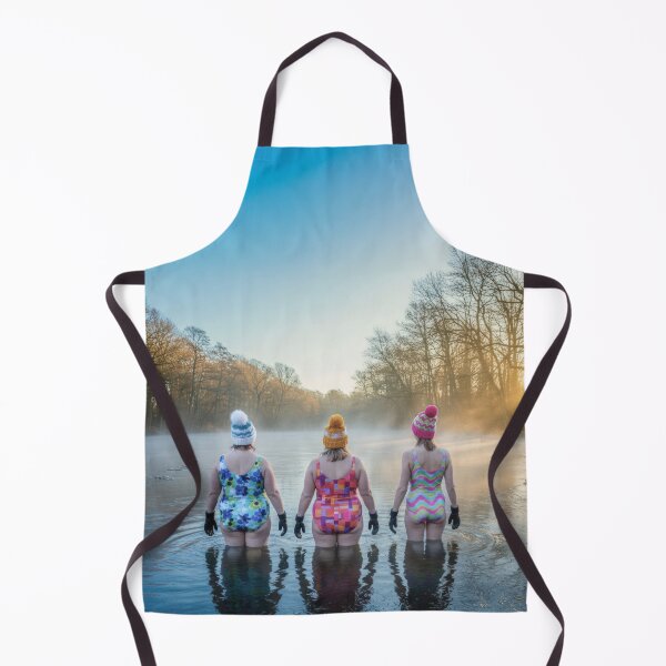 Item preview, Three Female Wild Swimmers in Winter Sunrise designed and sold by bailey-cooper.