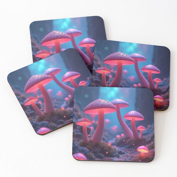 Item preview, Cosmic Cases Mushrooms Neon Nebula Glowing Mushroom designed and sold by WHITE FLAME PRINTS.