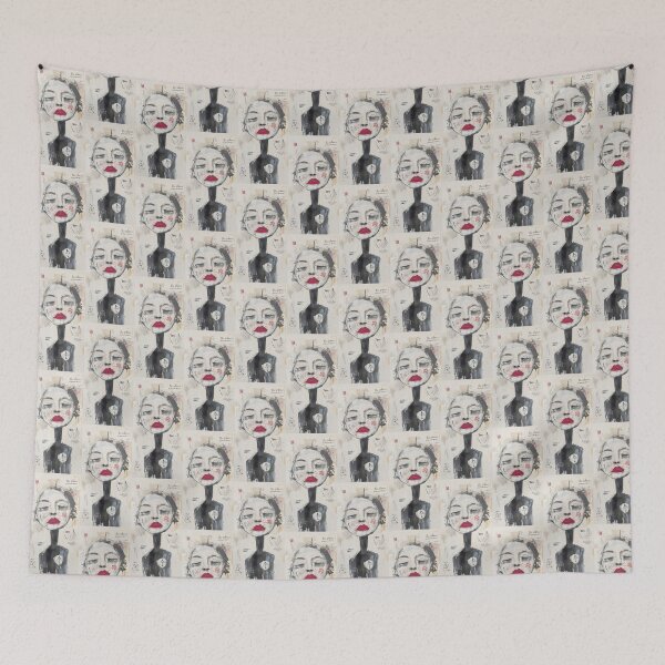 Item preview, The Silence Remembers Expressive Portrait Art By Merch, Limited Edition designed and sold by COOPERFRINK.