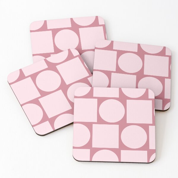 Item preview, Retro Geometric Shapes Pattern in Pink designed and sold by imperiumpublicitario .