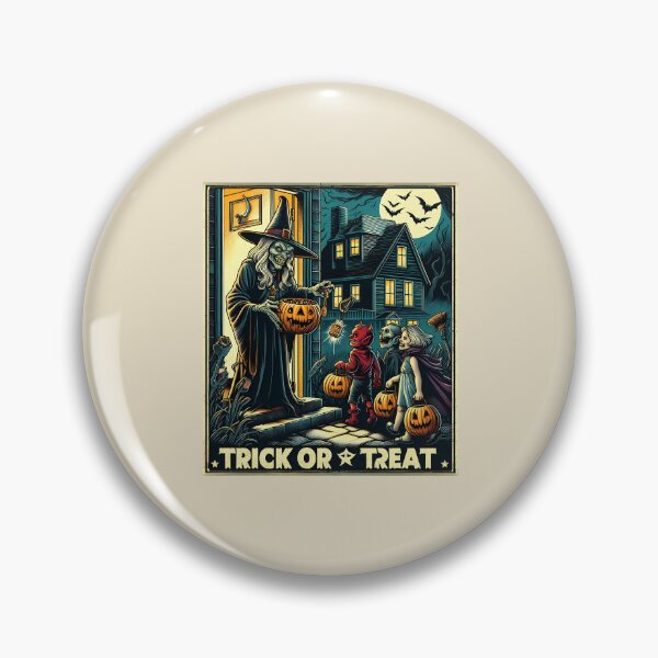 Artikelvorschau, Vintage Halloween Süßes oder Saures Nacht - Gruselige Retro Kunst entworfen und verkauft von HeeShirt.