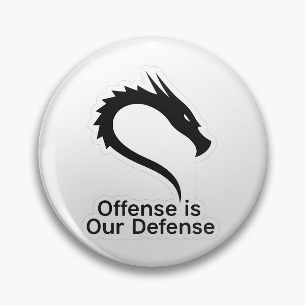 Item preview, Kali Linux Dragon Sticker – “Offense is Our Defense” designed and sold by Greivins21.