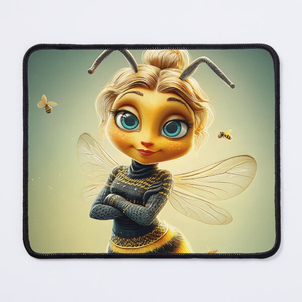 Item preview, Charming Cartoon Bee Character in Vibrant Art Style designed and sold by Artessie.