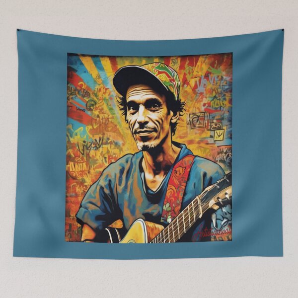 Item preview, "Manu Chao: Vibrant Global Rhythms" designed and sold by Artisticanvas.