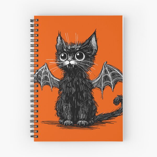 Item preview, Spooky Little Bat Cat designed and sold by KilkennyCat Art.