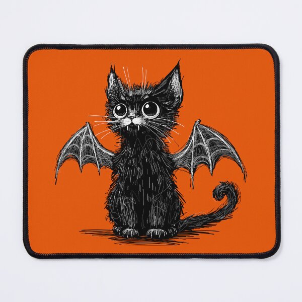 Item preview, Spooky Little Bat Cat designed and sold by KilkennyCat Art.