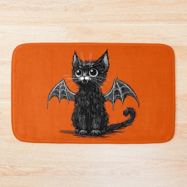 Item preview, Spooky Little Bat Cat designed and sold by KilkennyCat Art.