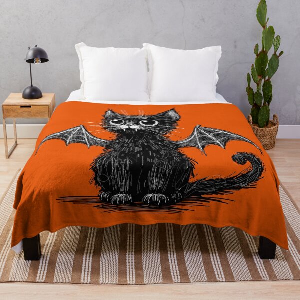 Item preview, Spooky Little Bat Cat designed and sold by KilkennyCat Art.