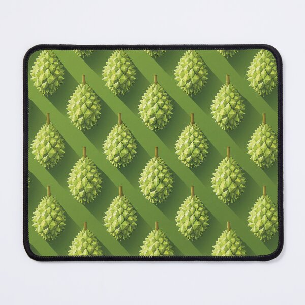 Item preview, Geometric Green Durian Pattern - Minimalist Tropical Fruit Design designed and sold by PostcardsfromtheLaundromat.