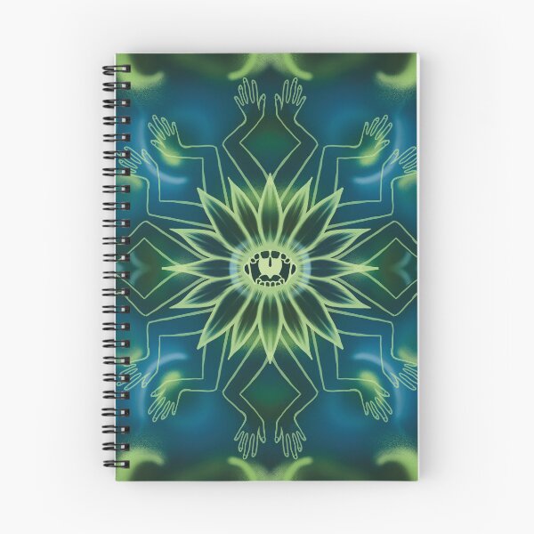 Item preview, Green and blue body part fractal design  designed and sold by n1ckeatsyarn.