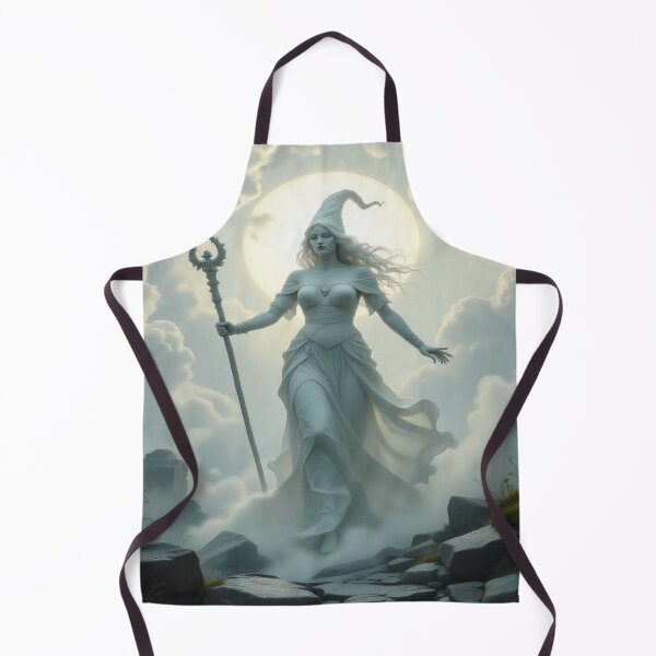 Item preview, Moon Priestess in Mist Path – mystic vibes & surreal elegance for lovers of fantasy & visual poetry designed and sold by FotoworldEdel.