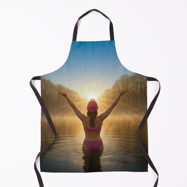 Item preview, Sunrise Female Wild Swimmer Arms Raised With Joy designed and sold by bailey-cooper.