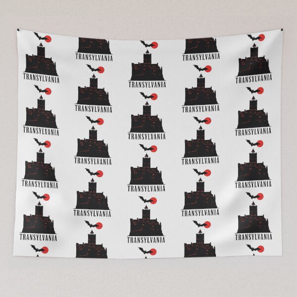 Item preview, Simple Transylvania Design with Bat and Red Moon designed and sold by Digital Dreams Arts.